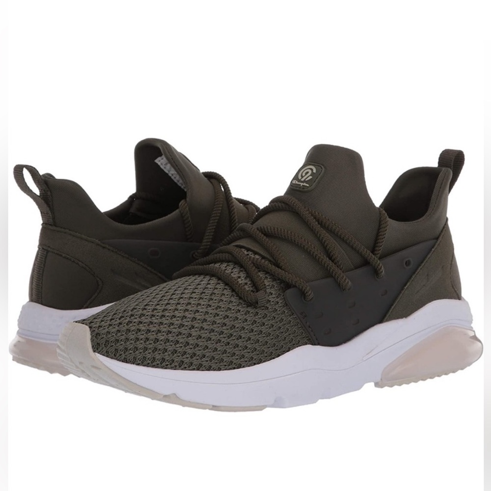 ๐ธ3/$25 C9 Champion Storm Knit Cushion Fit Sneakers Olive Green, Size 5.5 - Picture 3 of 16